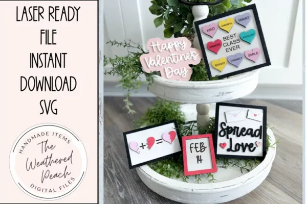 Bandeja De Niveles Para El Dia De San Valentin Del Maestro Creativo Digital